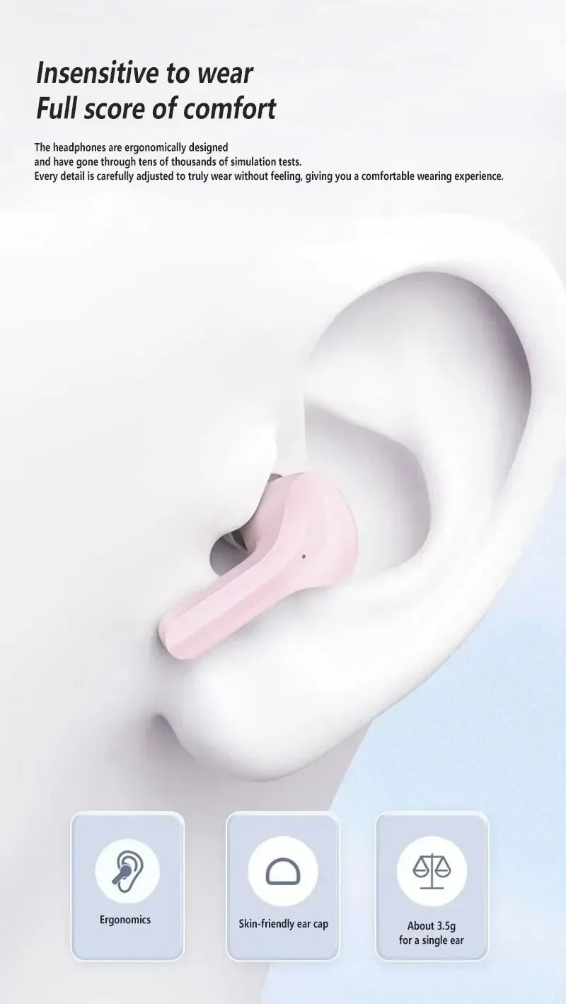 T2 Wireless Earphones with HiFi Sound and Long Battery Life