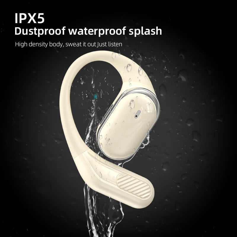 Waterproof Sports Earbuds - GDLYL Bluetooth 5.4 Ear Hook Earbuds