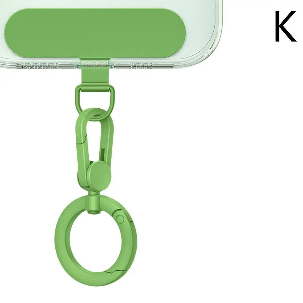Metal Phone Lanyard Buckle Patch | 360° Rotatable Zinc Alloy Clip Hook | Universal Phone Accessory
