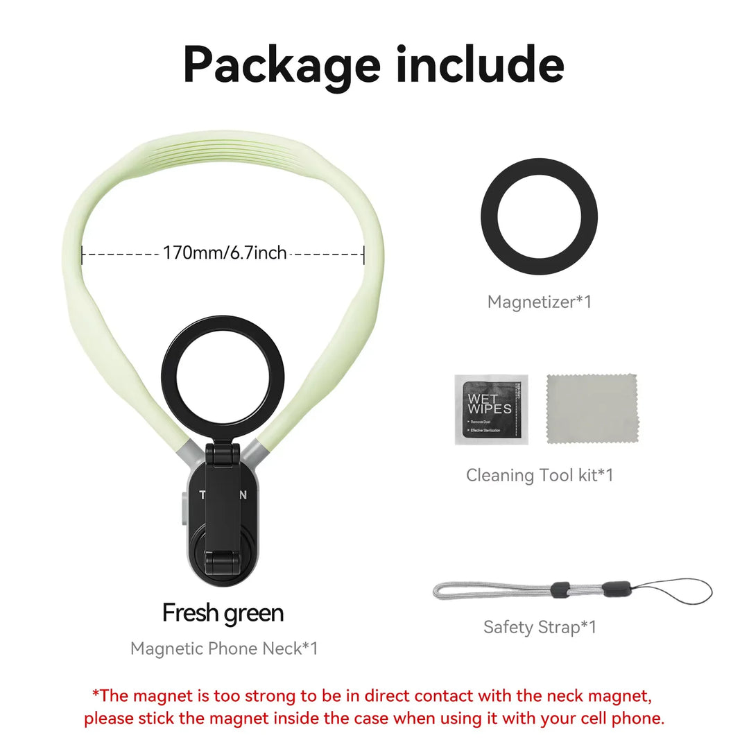TELESIN Magnetic Neck Mount – Hands-Free POV Phone Holder