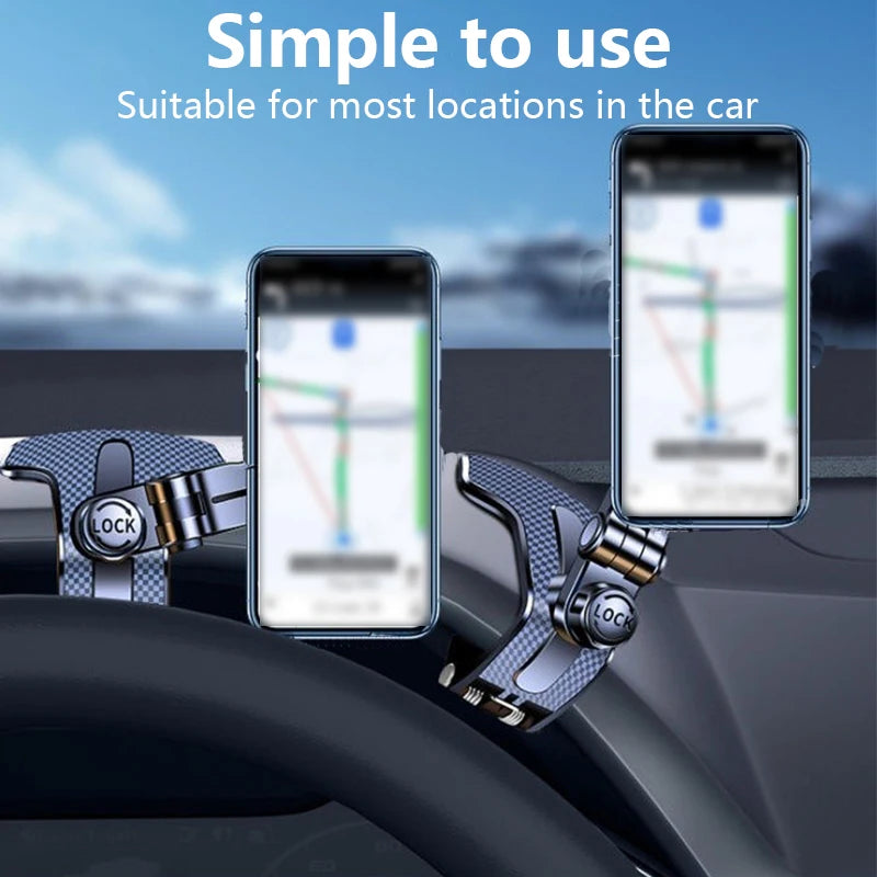 LCARS Multi-Angle Dashboard Phone Holder – Adjustable Car Mount