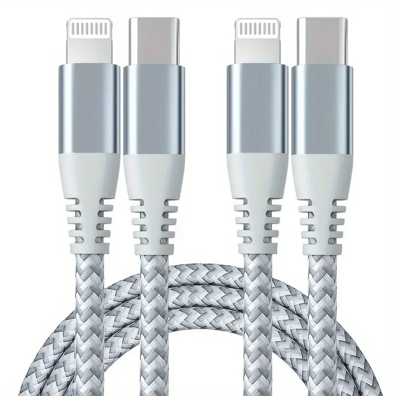LAIHONEN MFi USB-C to Lightning Cable | Nylon Braided 3A Fast Charge iPhone 14 13 12 11