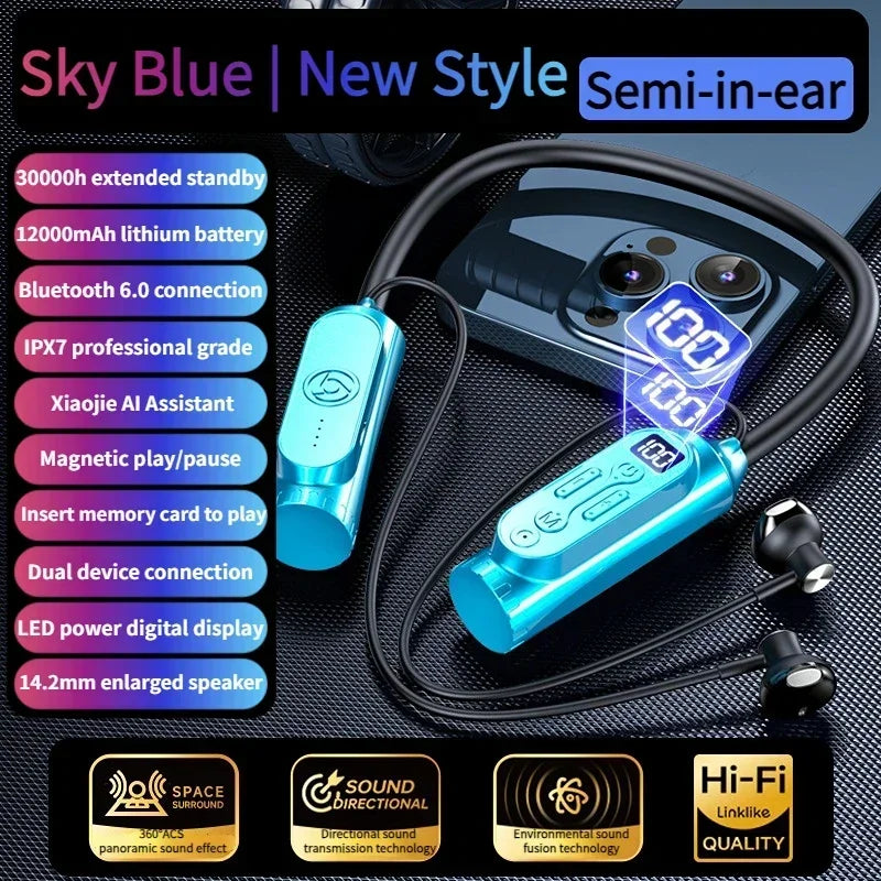 Luxuglow Smart Neckband Earphones with ANC and Power Bank