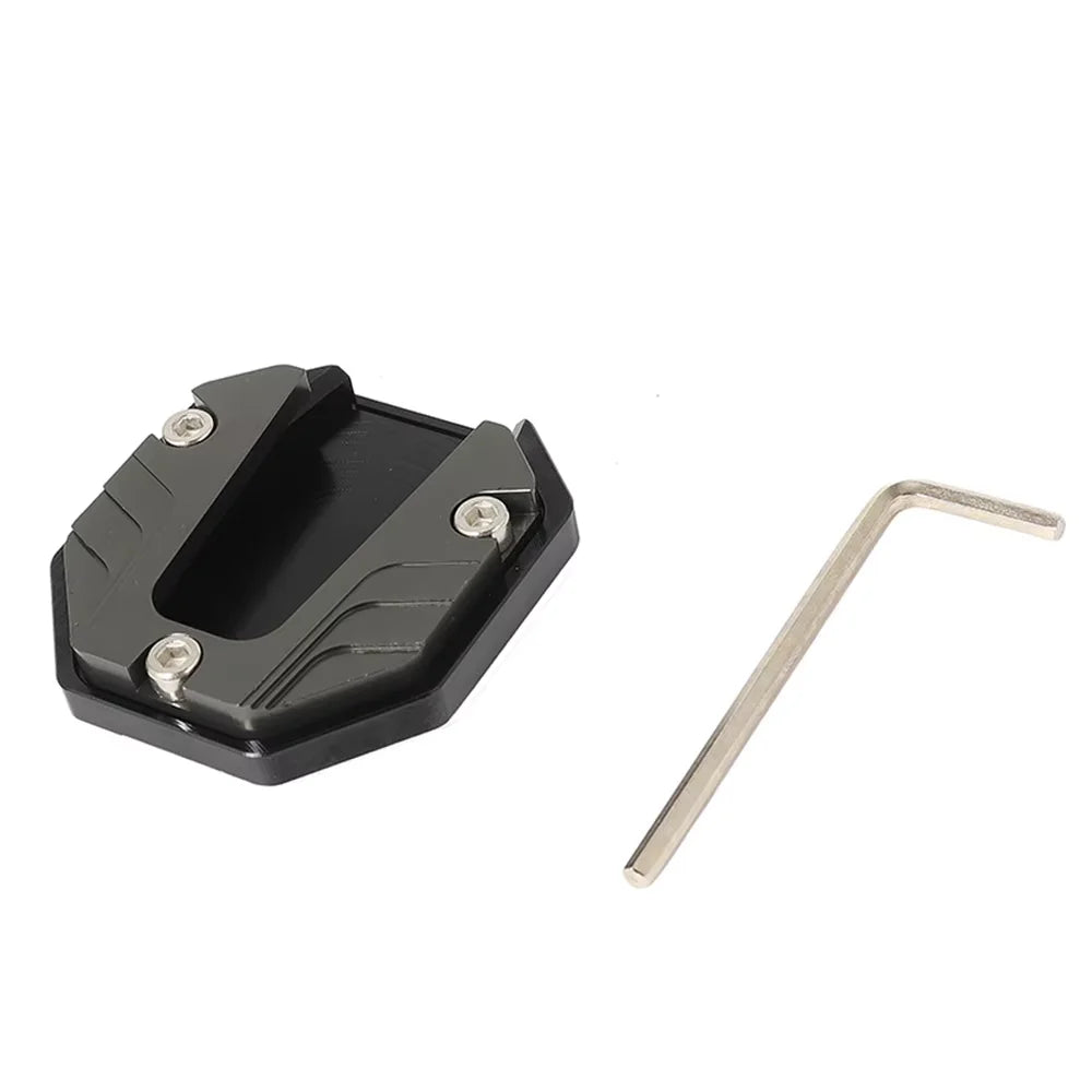 Motorcycle Kickstand Extender – Aluminum Alloy Side Stand Foot Pad for All Bikes