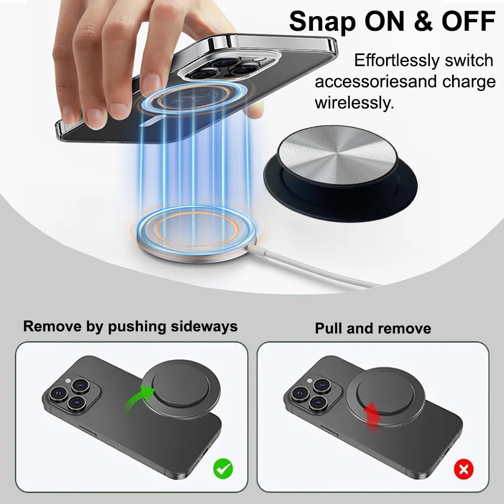 MagSafe Phone Grip and Stand, CD Pattern Magnetic Holder