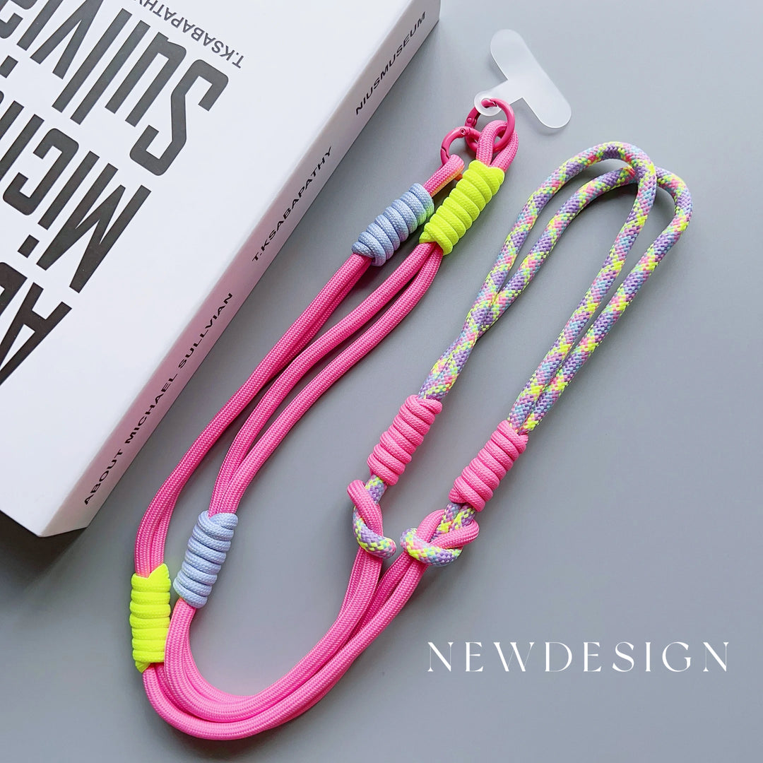 Page Title Crossbody Phone Lanyard – Adjustable Shoulder Strap with Patch