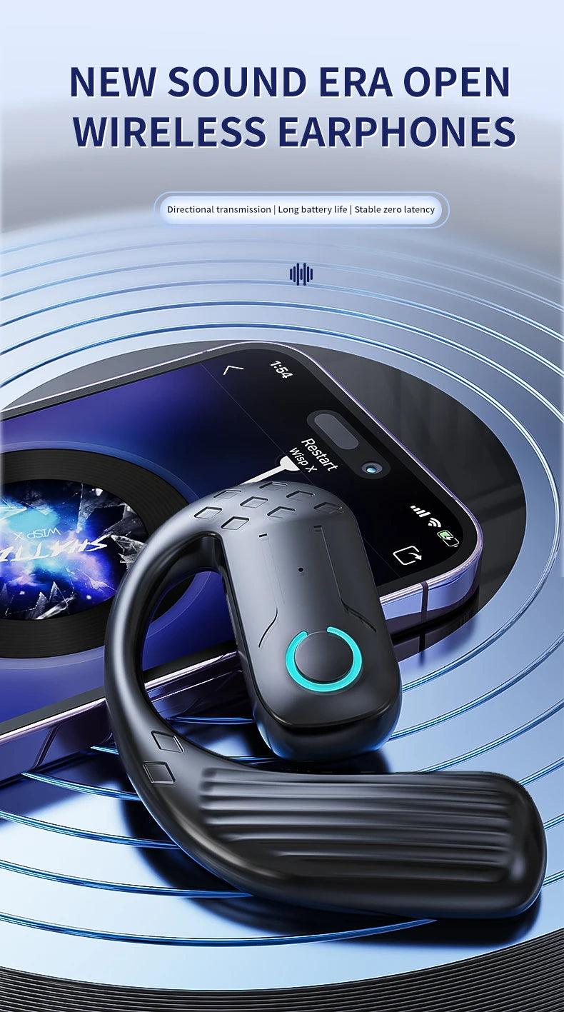 VAORLO YS-01 - Top Rated Bluetooth Ear Hook Headset for Business & Sports