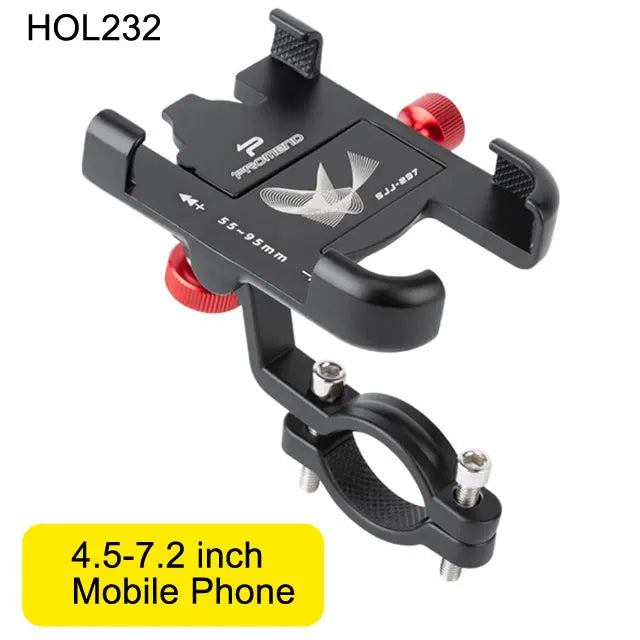 NEWBOLER Aluminum MTB Bike Phone Mount – 360° Rotatable Holder