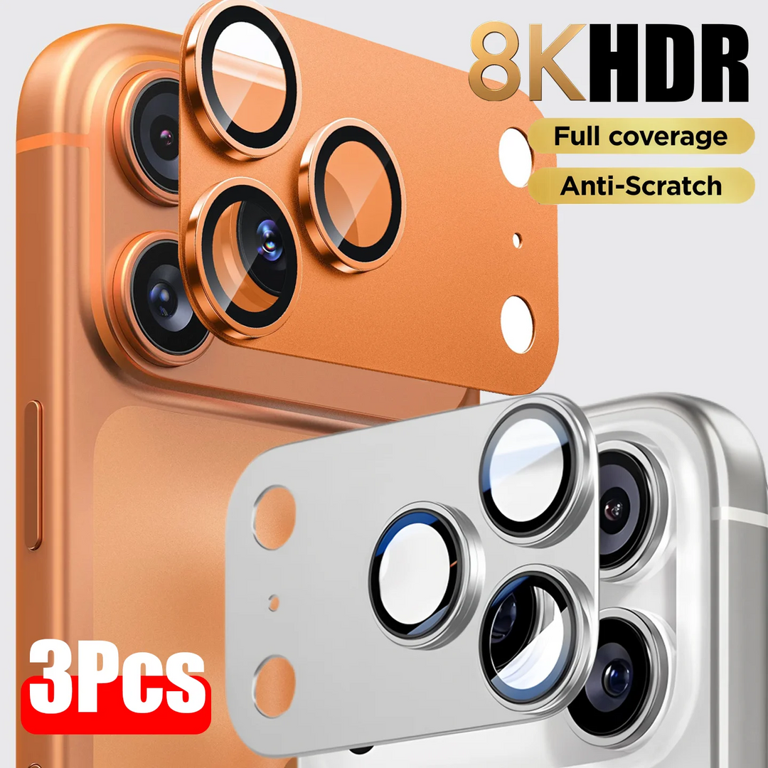 Metal Tempered Glass Camera Lens Protector iPhone 17 Pro Max 17 Pro 17 Air HD Full Cover Lens Guard