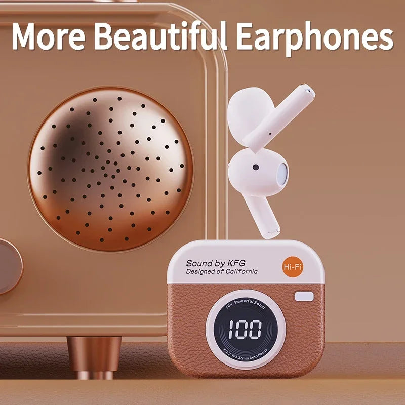 Q86 Bluetooth 5.3 Wireless Earbuds | ANC HiFi Sound | 24H Battery | Waterproof Sports Headphones