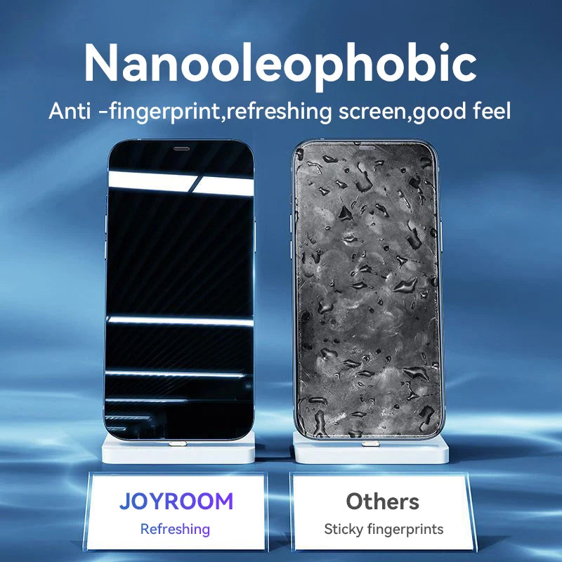 Joyroom HD Tempered Glass iPhone Screen Protector | Easy Install Frame Anti-Blue Ray iPhone 17–15