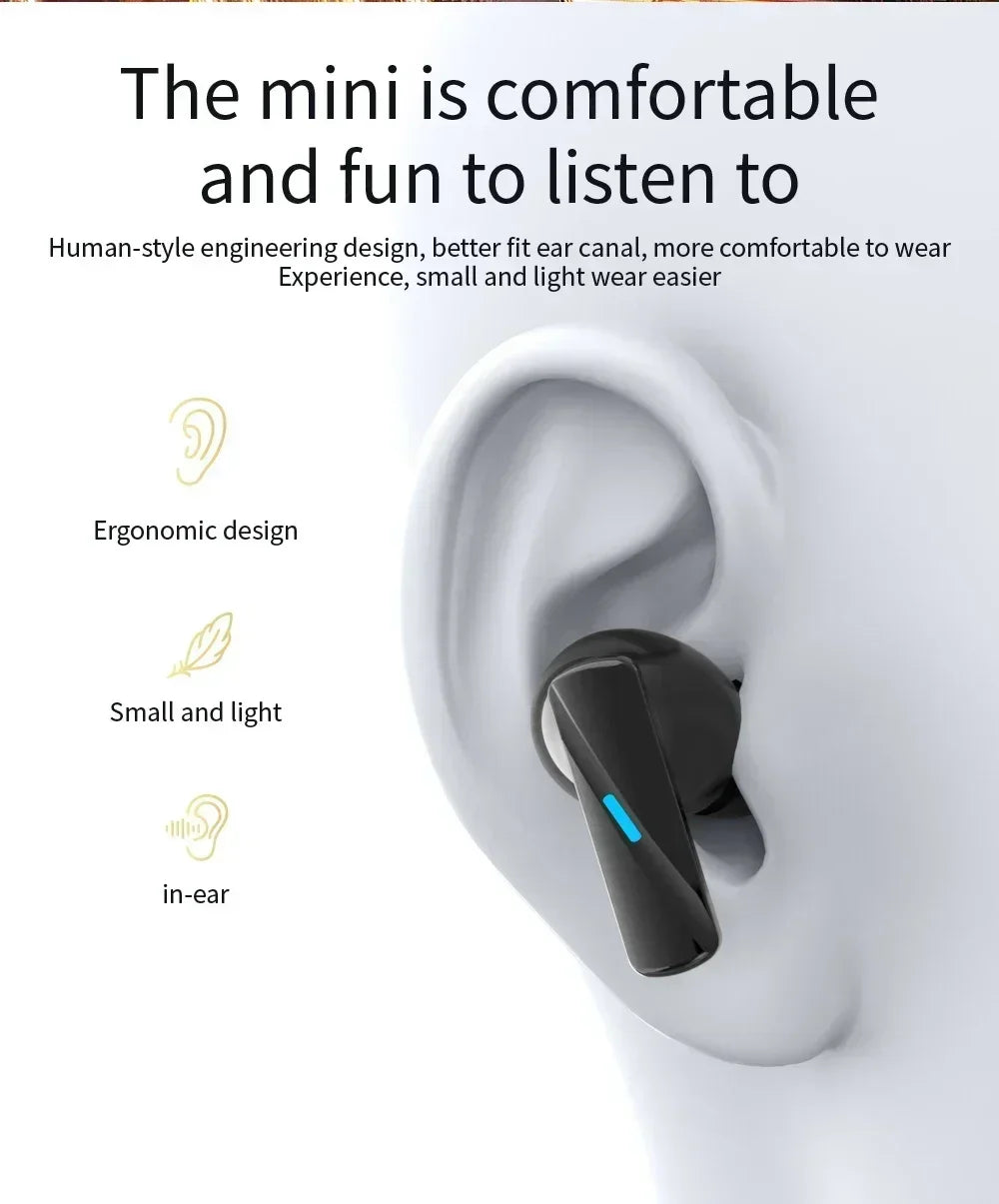 VIKEFON Wireless Earbuds with Noise Cancelling - Active Noise, Bluetooth, Mic