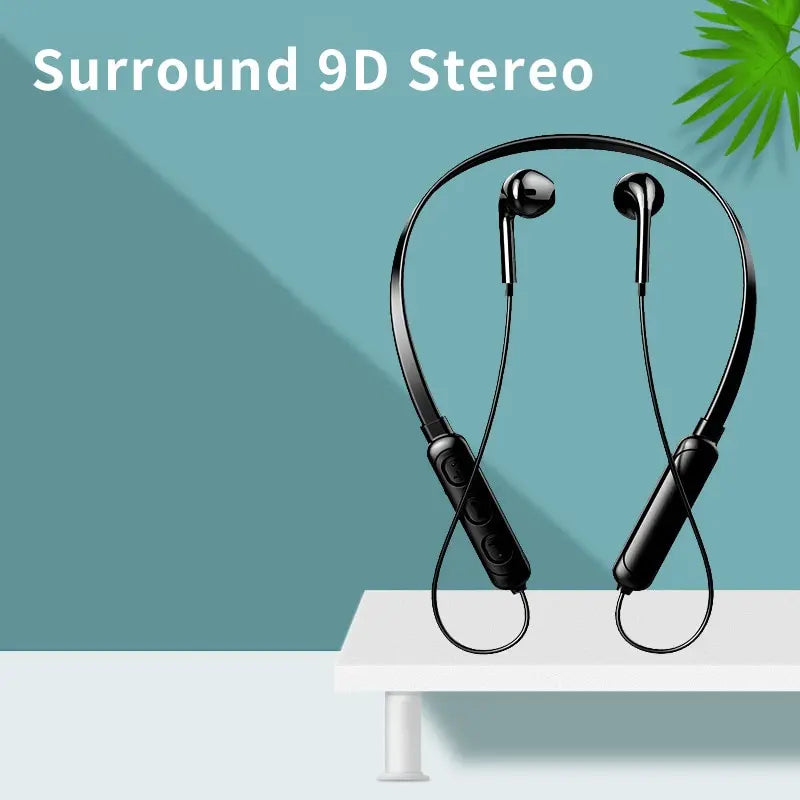 9D Spatial Audio Neckband Earphones