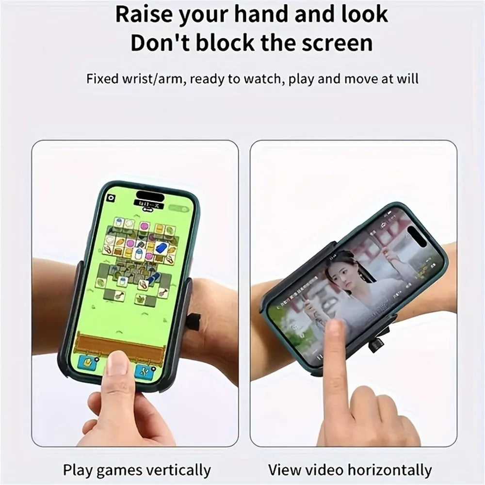 360° Rotatable Wristband Phone Holder – Car Cycling Motorcycle Universal Mount