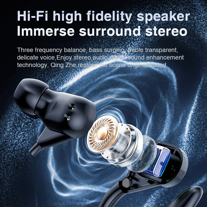 Bluetooth 5.3 Ear Hook Earbuds with Hybrid ANC by JEFF's Favorite Picks