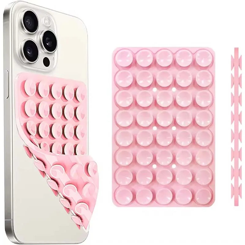 Double Sided Silicone Suction Phone Mount for Hands-Free Filming