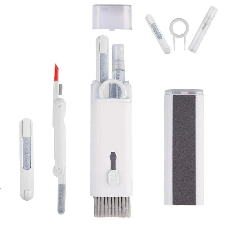 7-in-1 Keyboard Cleaner Brush Kit | Earphone Cleaning Pen Keycap Puller for PC AirPods Laptop