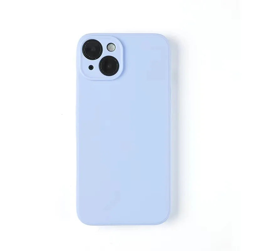iPhone 15, 14, 13 Pro Max Candy Color Silicone Case - Soft Square Edge Cover