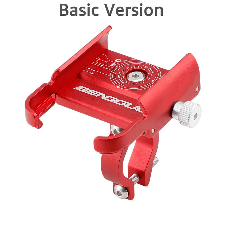 iBudim Aluminum Bike Phone Holder – 360° Motorcycle Handlebar Mount