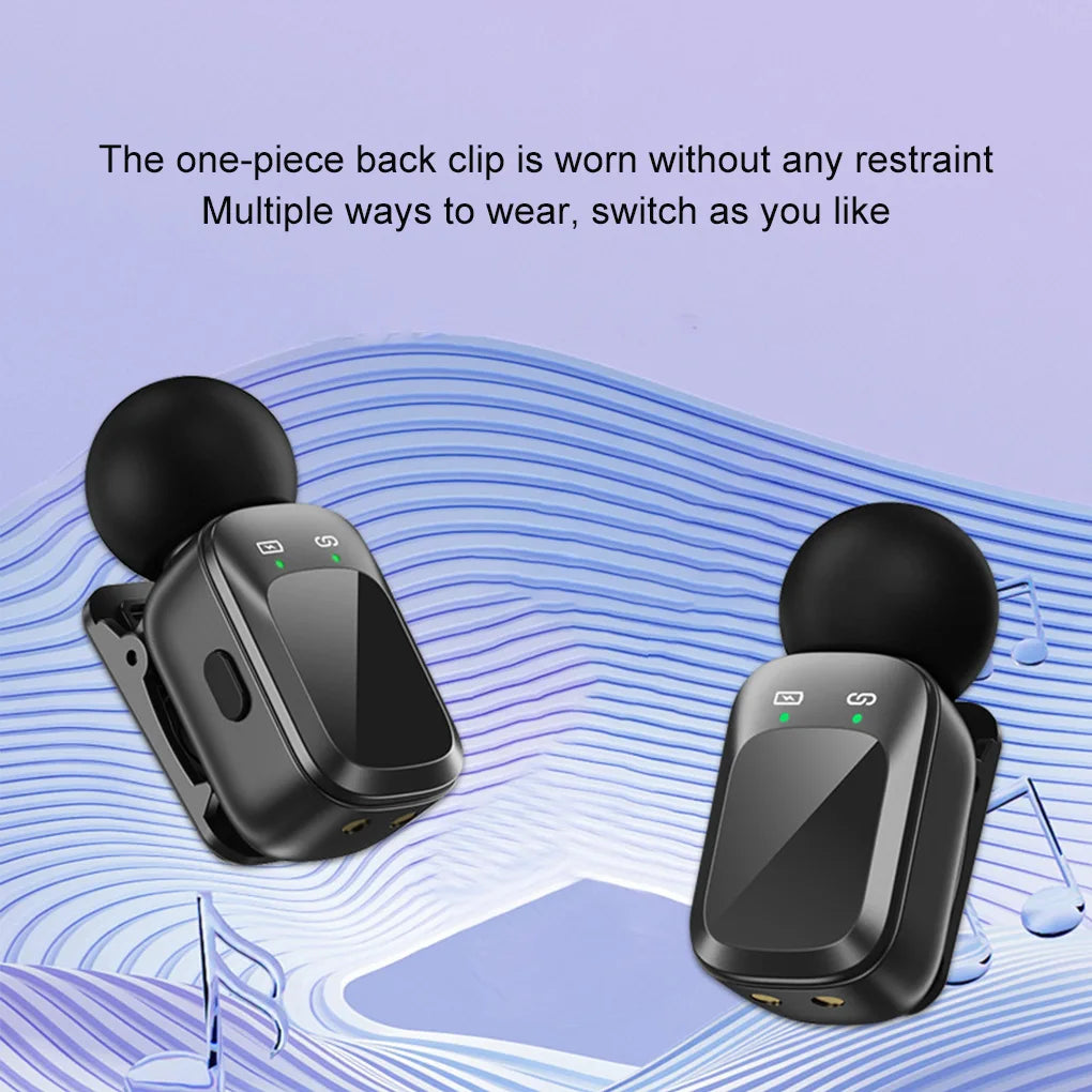 Wireless Lavalier Mic & Magnetic Monitor Kit for Smartphone Vlogging