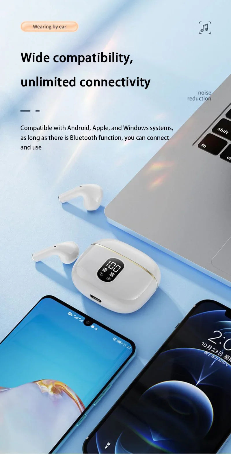 Best TWS Earbuds with Active Noise Cancellation Wireless Earphones