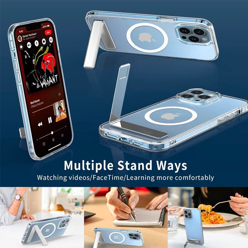Top Rated Magsafe Case with Kickstand for iPhone 16, 15, 14, 13, 12, 11 — Magnetic phone case