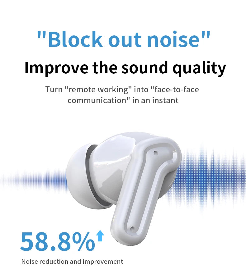 DAIDAN Waterproof Bluetooth Earphones with Mic & Type-C - TWS Headphones for Sale