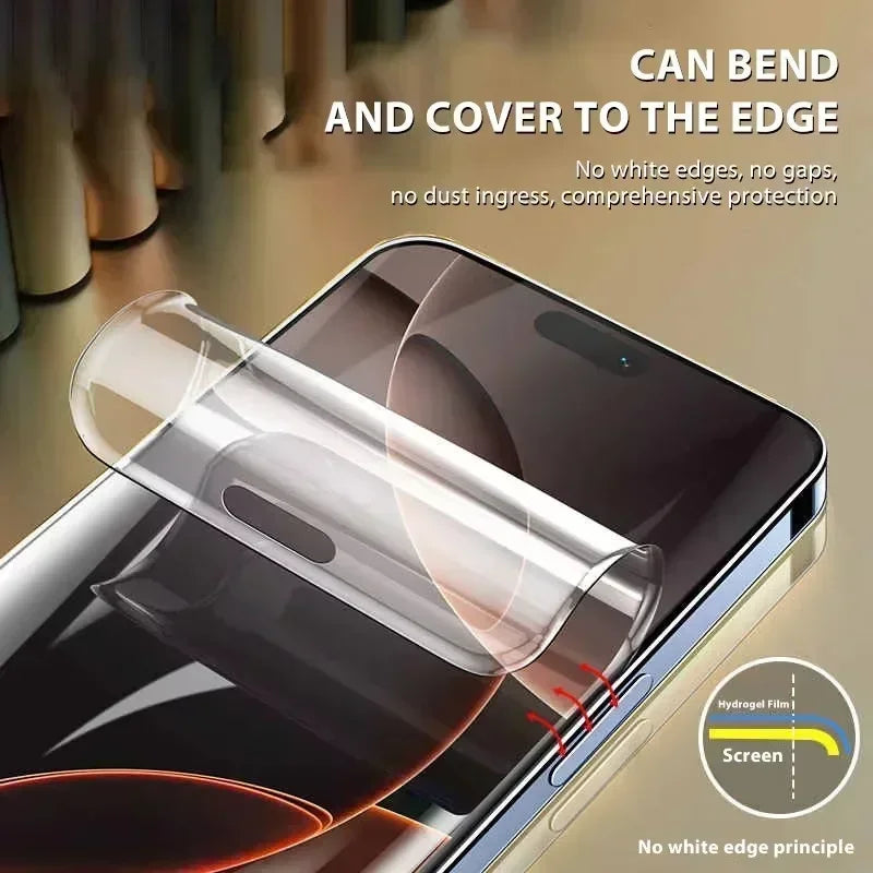 5-Pack Hydrogel Film Screen Protector iPhone 17 16 15 14 13 12 11 X XR XS SE 8 7 6 Pro Max Mini Plus