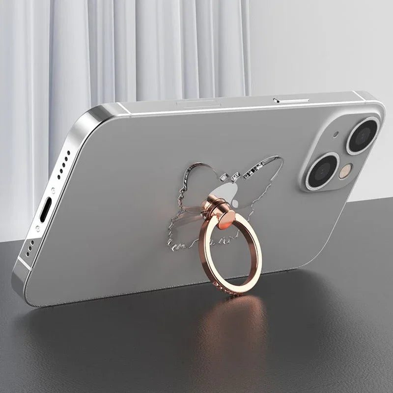 Butterfly Phone Grip & Stand - Transparent Luxury Accessory