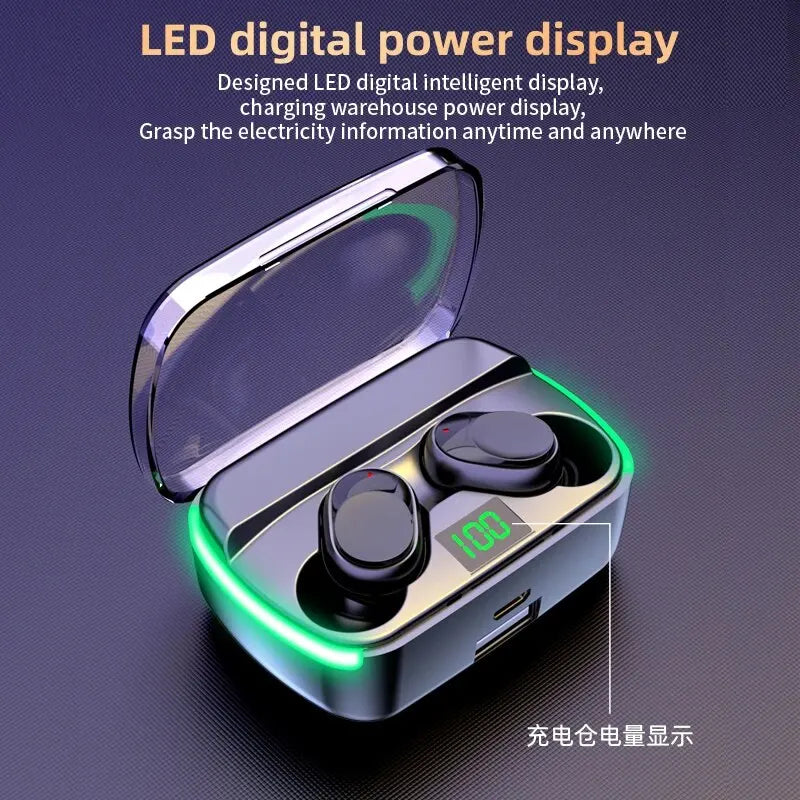 M60 TWS Earphones - Wireless Bluetooth 5.3 Earbuds