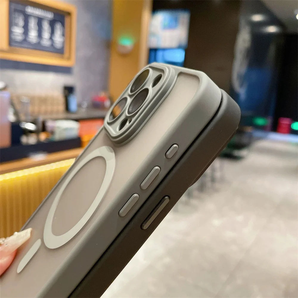 Buy MagSafe Case iPhone 16 Pro – Matte Translucent Lens Protect | Free Shipping & Fast Delivery