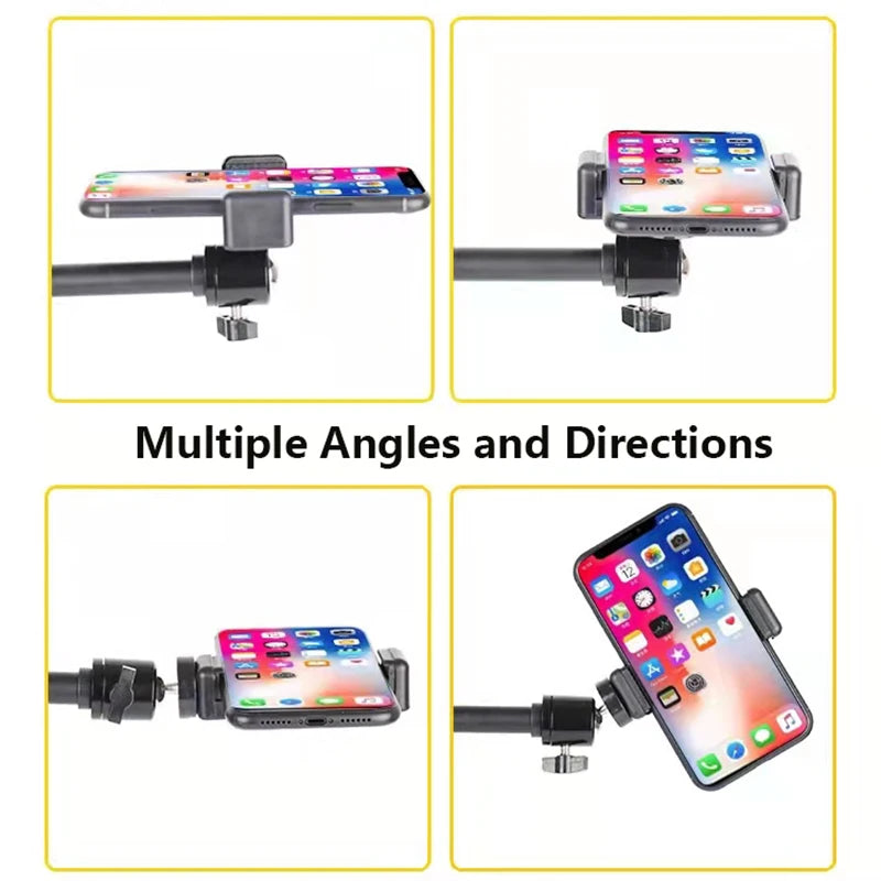 Overhead Tabletop Tripod with Boom Arm & Phone Holder – Photography Stand