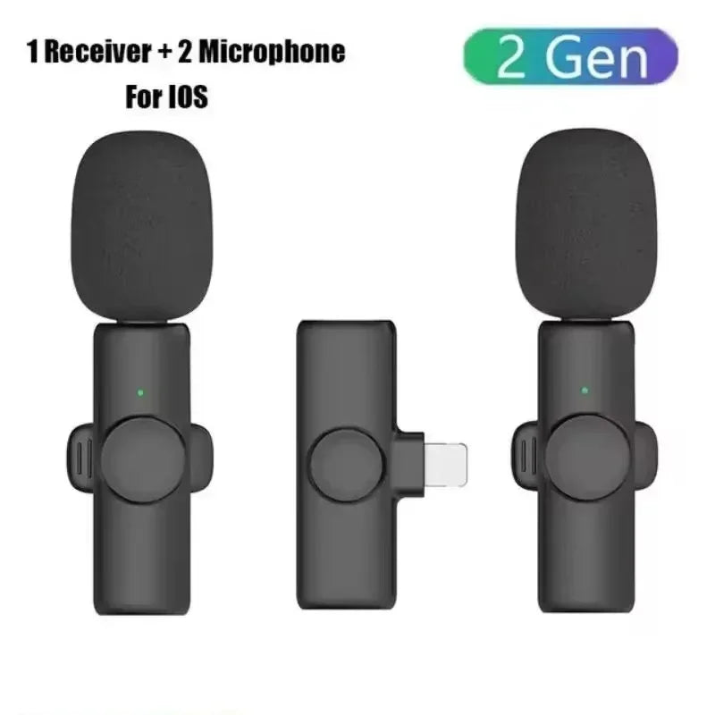 VIKEFON K11 Wireless Lavalier Microphone for iPhone and Android