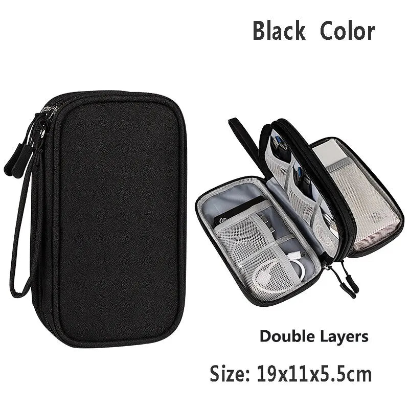 Cable Organizer Bag, Waterproof Travel Electronics Case