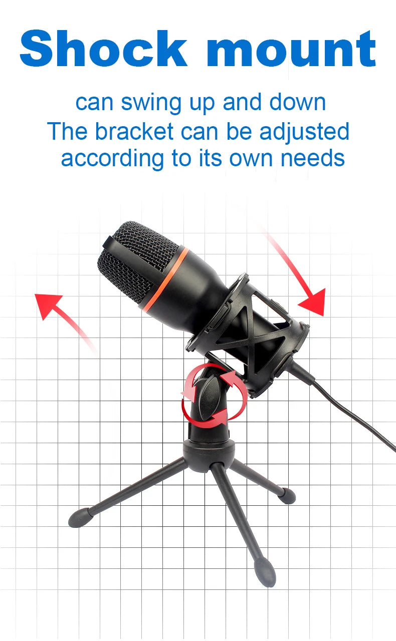 Lefon USB Condenser Microphone for Streaming and Podcasting