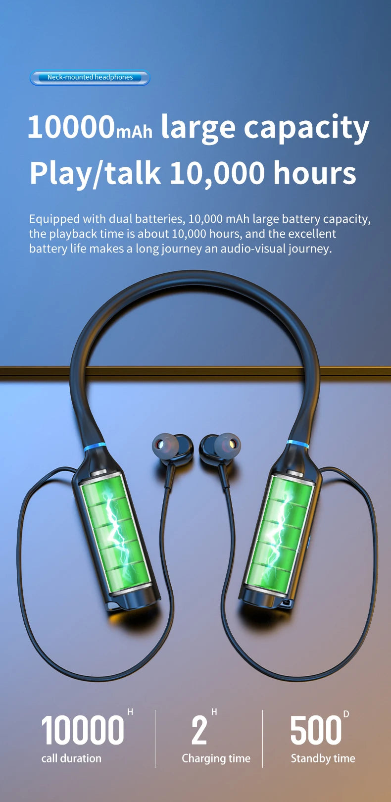 Luxuglow Wireless Earbuds: Ultra-Long Battery Life & ANC