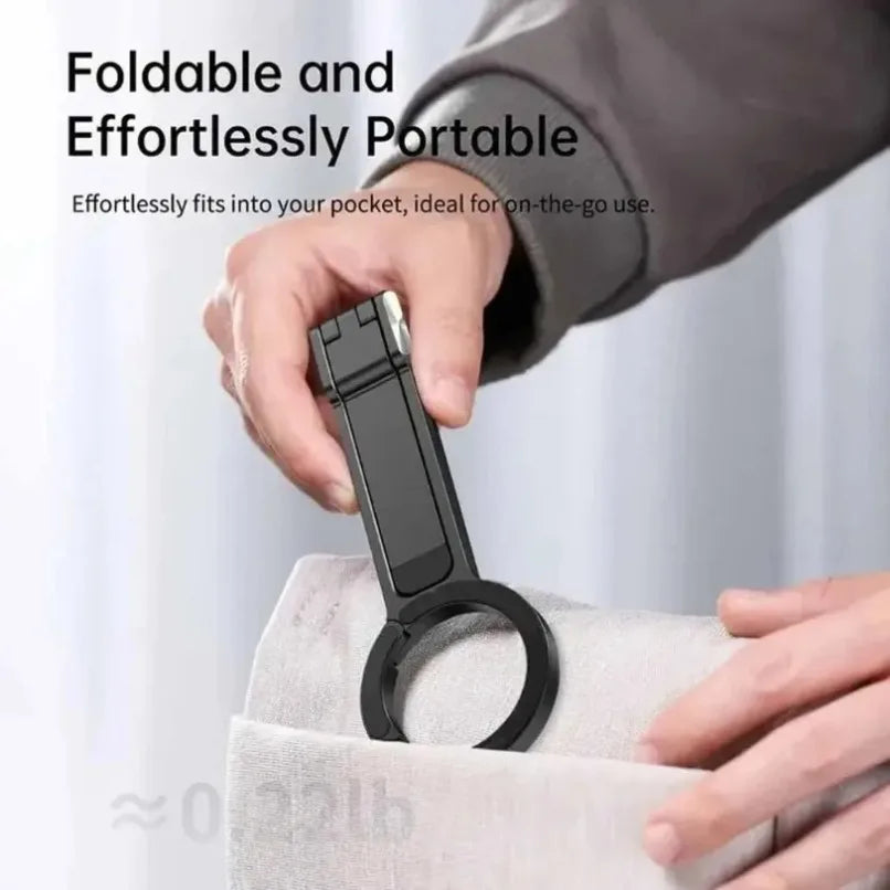VIKEFON Magnetic Carabiner Phone Tripod – Foldable Selfie Stick Stand