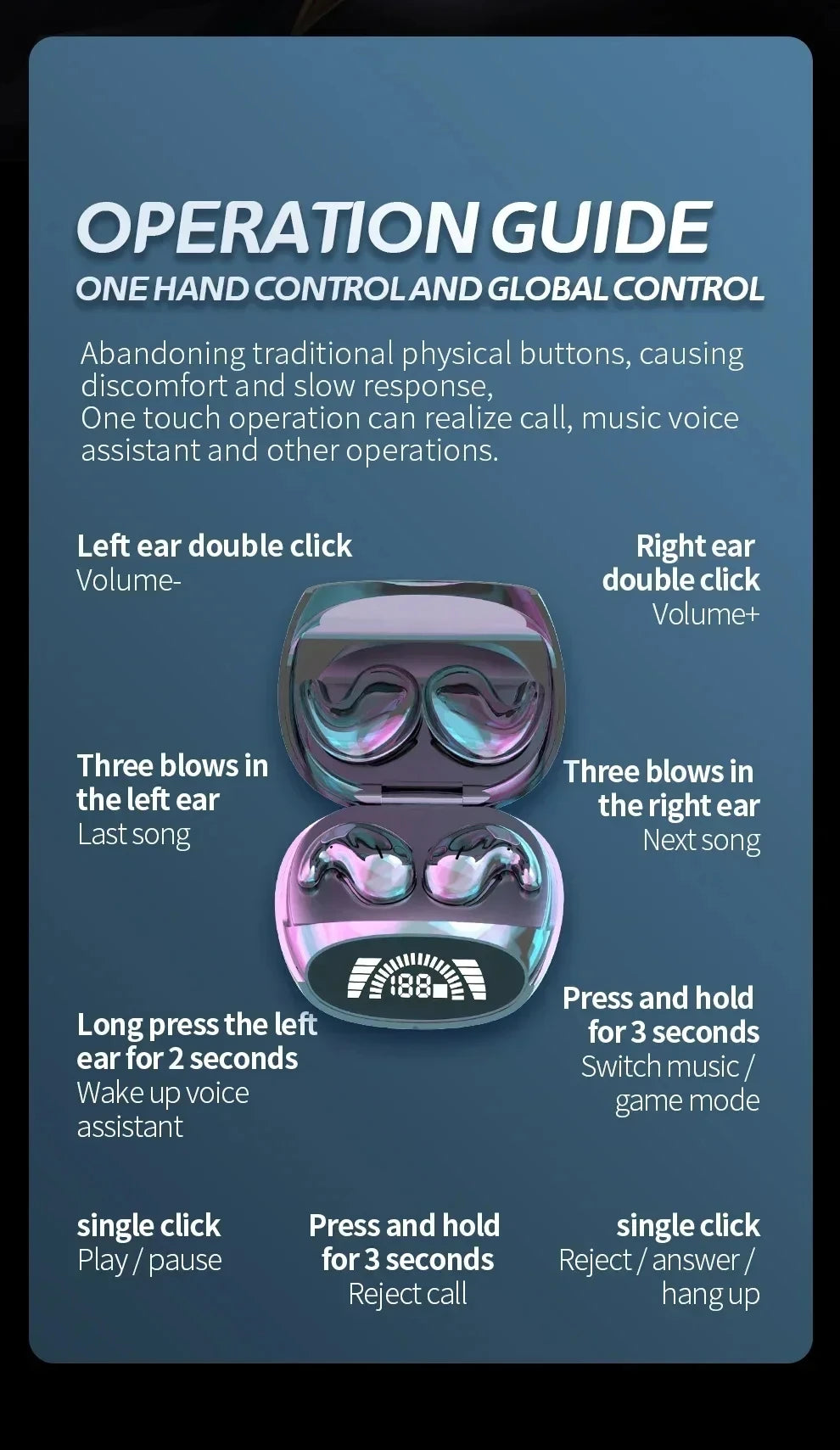 AyeBeau Wireless Earbuds ANC Waterproof Hi-Fi Stereo, Top Picks for iPhone and Samsung