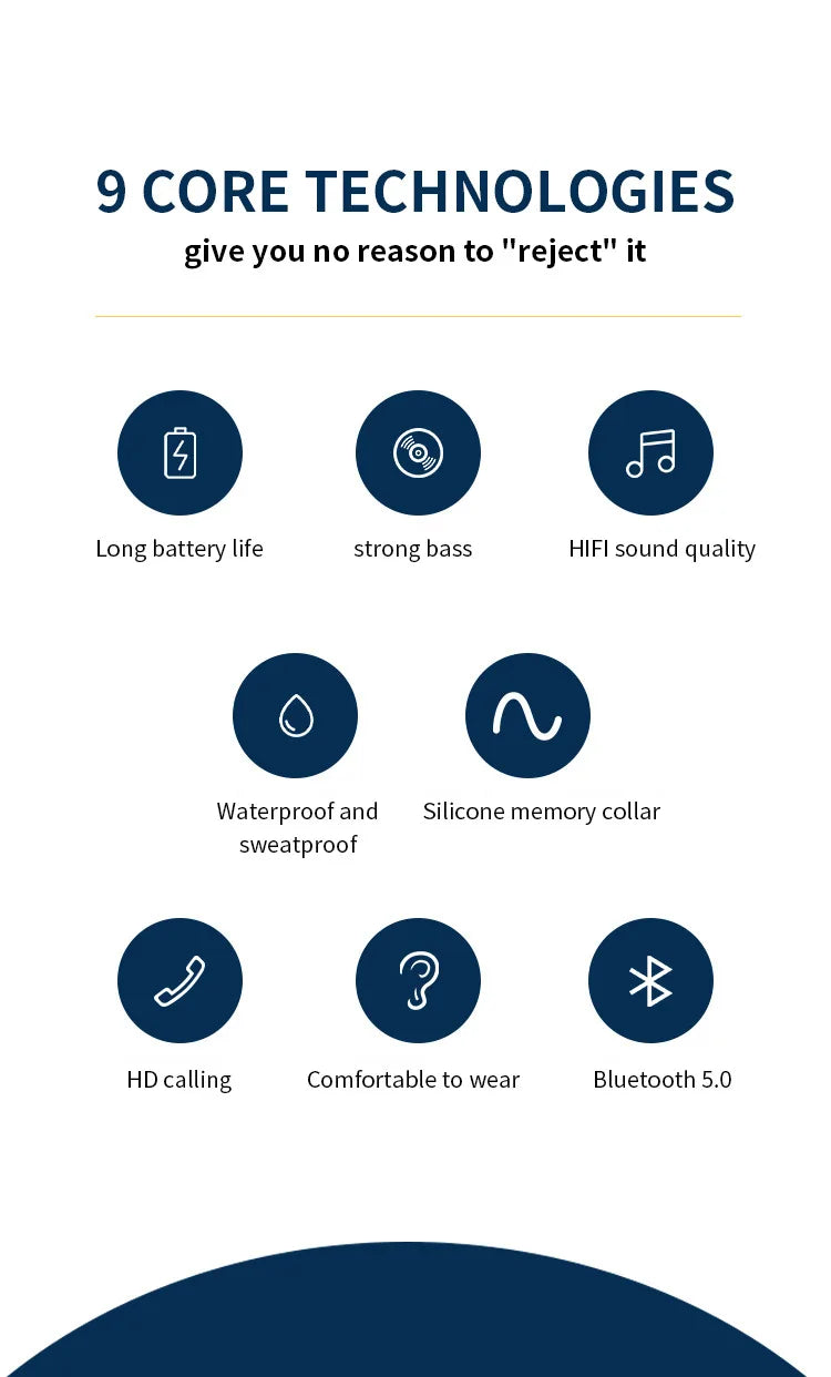 Best Wireless Bluetooth Neckband Earphones with Mic