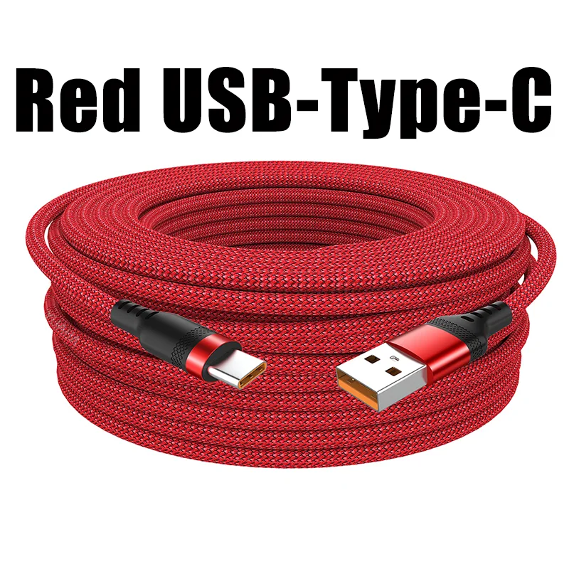 chtun Extra Long 3M 5M 8M USB-C Fast Charging Cable 5A | Braided Cord Huawei Xiaomi Vivo Oppo