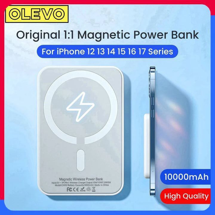 Magsafe Compatible Wireless Charger - 10000mAh Portable Battery