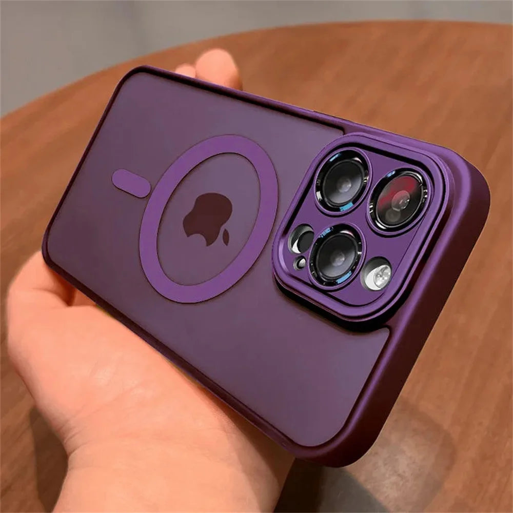 Buy MagSafe Case iPhone 16 Pro – Matte Translucent Lens Protect | Free Shipping & Fast Delivery