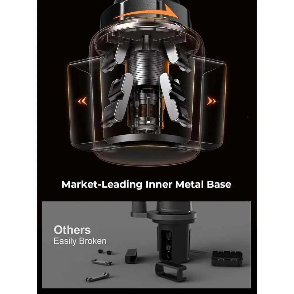 Cup Holder Phone Mount for Car & Golf Cart, 360-Degree Rotating