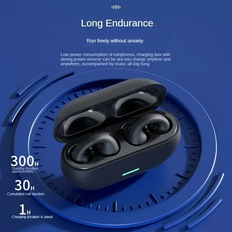 ZONGJI Wireless Ear Hook Earphones - Active Noise Cancellation Headsets