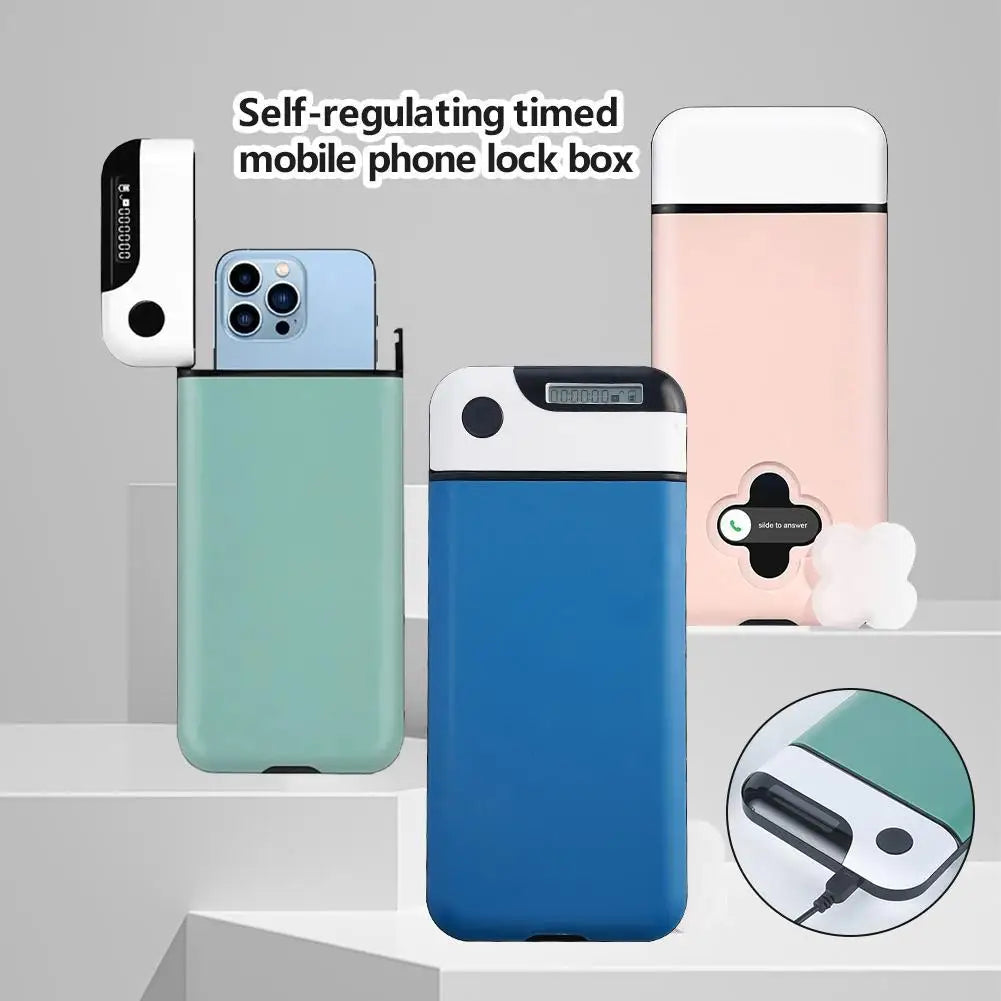 Timed Phone Lock Box Self-Discipline Focus Storage Case
