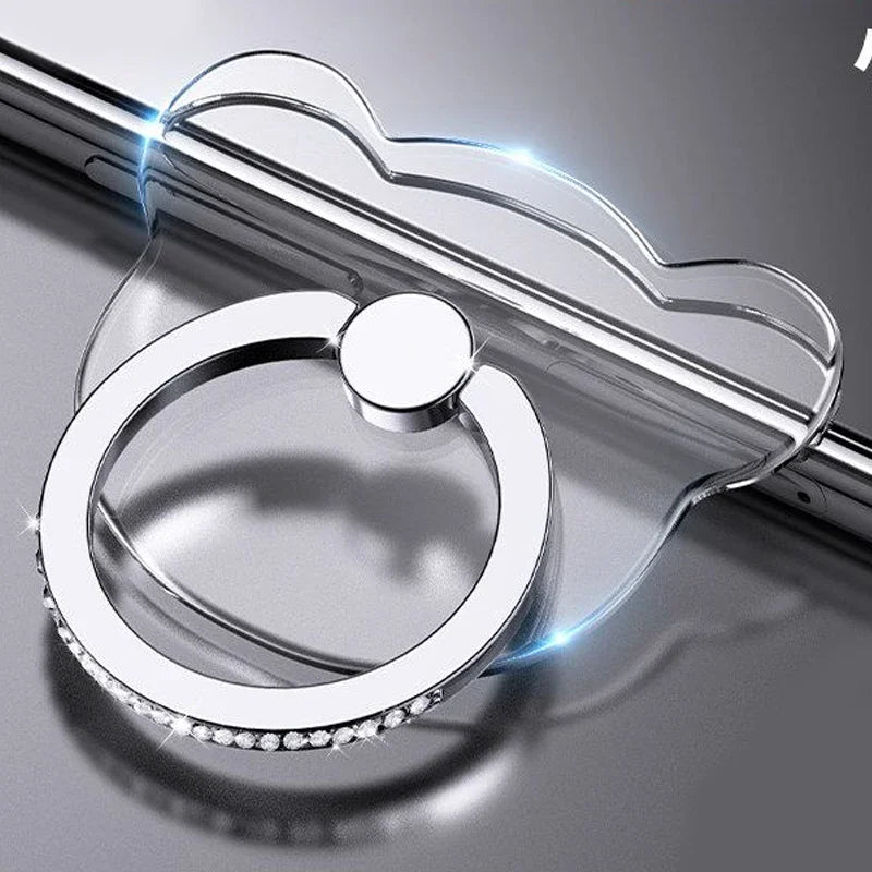 Butterfly Phone Grip & Stand - Transparent Luxury Accessory