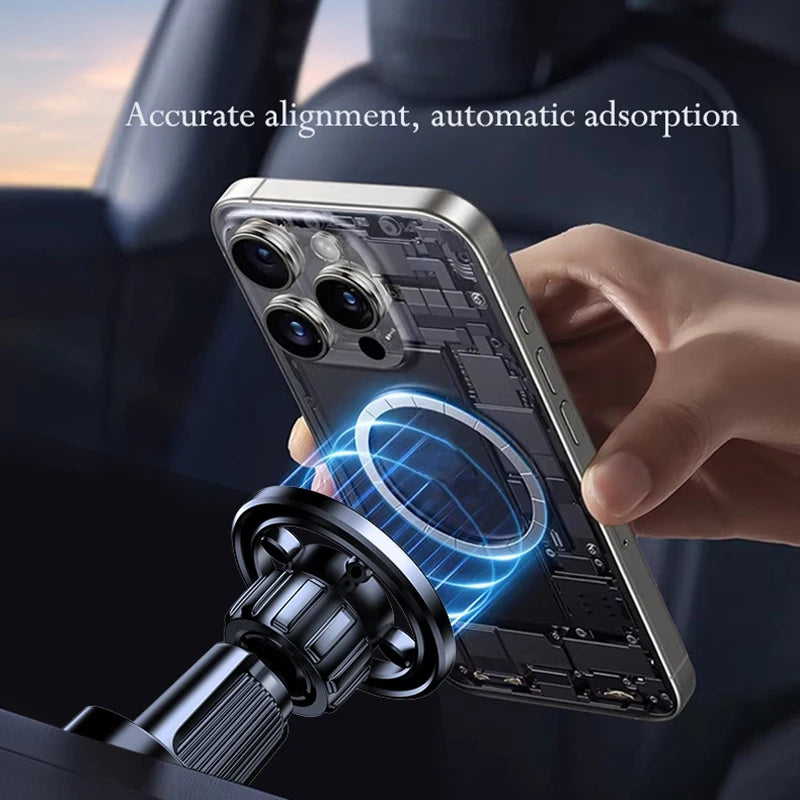 Magnetic Car Vent Phone Holder – 360° Rotation Mount