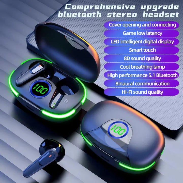 Bluetooth 5.1 ANC Earbuds – Waterproof Gaming & Music – audio-accessory