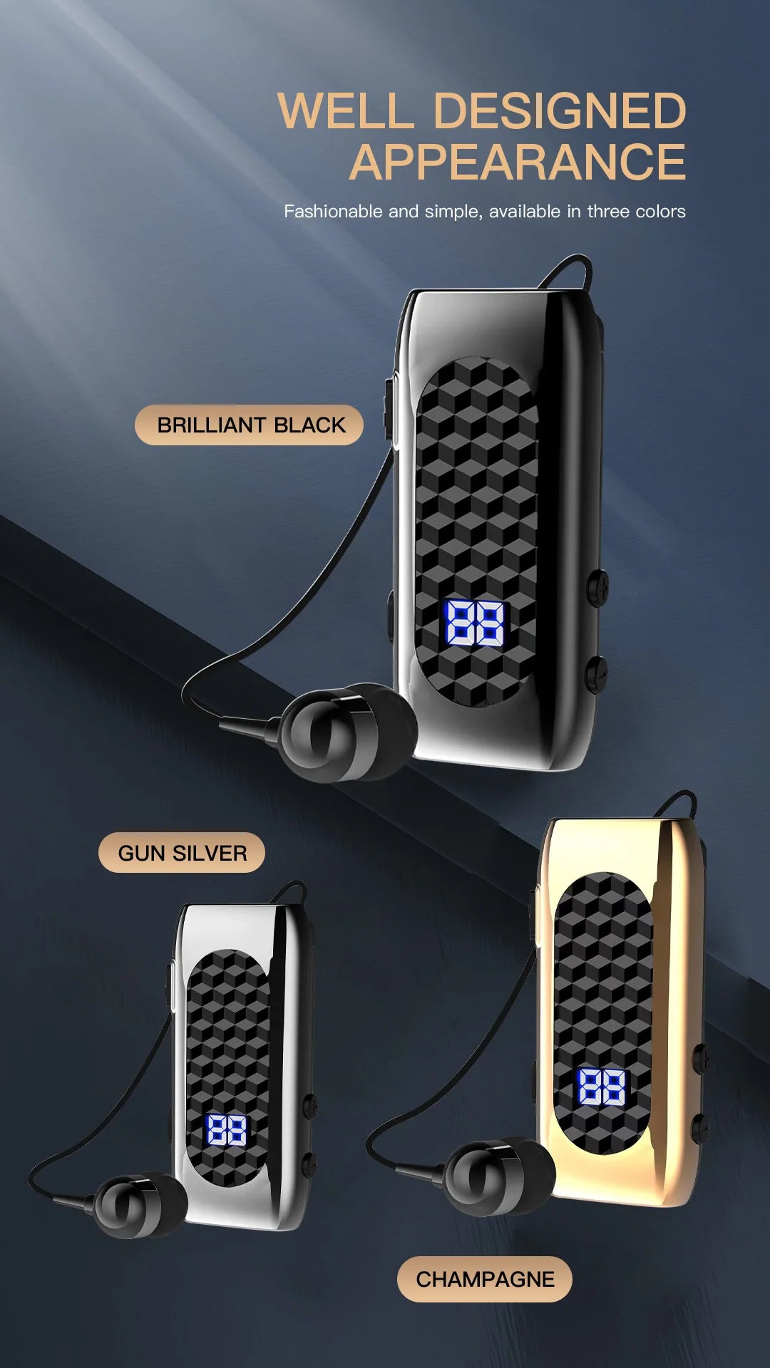 DENREEL Active Noise Cancelling Bluetooth Earbuds — Active Noise Cancelling Earbuds