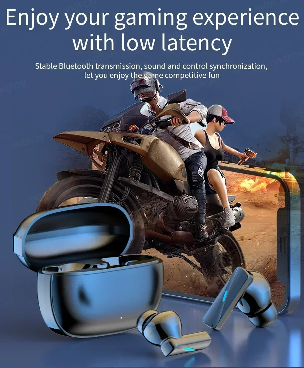 VIKEFON Wireless Earbuds with Noise Cancelling - Active Noise, Bluetooth, Mic